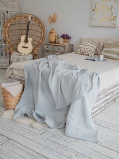 Покрывало Мелодия Light blue