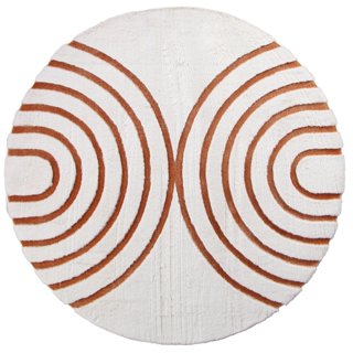 Ковер Rabbit carving PX4005 cream/terra круг